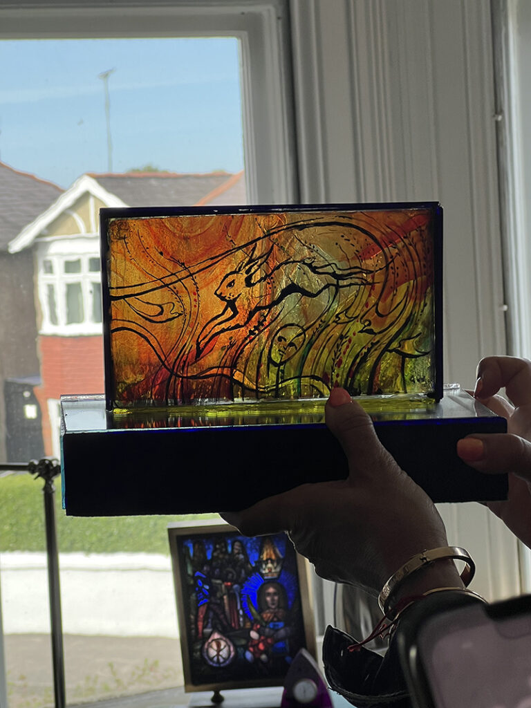 stained glass Irish stained glass Dublin stained glass glass art stained glass artists glass heritage stained glass tour Ireland art tour Harry Clarke George Walsh contemporary stained glass glass studios Ireland GLASS Tour