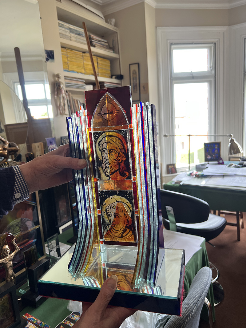 stained glass Irish stained glass Dublin stained glass glass art stained glass artists glass heritage stained glass tour Ireland art tour Harry Clarke George Walsh contemporary stained glass glass studios Ireland GLASS Tour