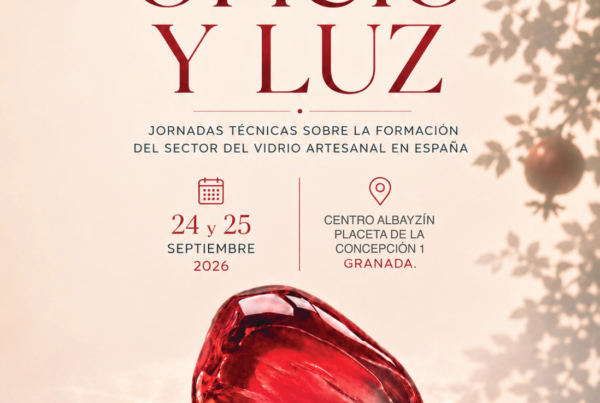 Oficio y Luz son unas jornadas técnicas sobre la formación, el aprendizaje y la transmisión del vidrio artesanal en España, celebradas los días 24 y 25 de septiembre de 2026 en el Centro Albayzín de Granada, con participación presencial y online gratuita.