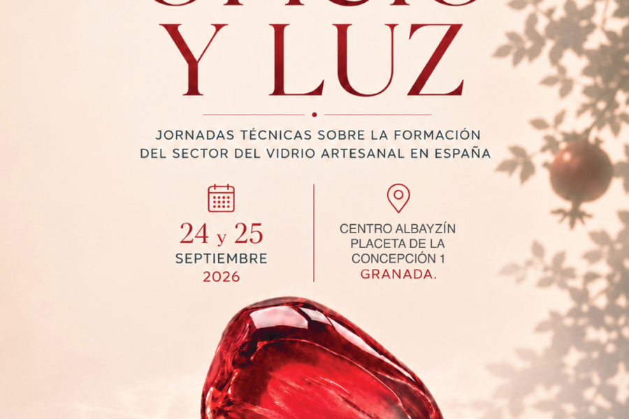 Oficio y Luz son unas jornadas técnicas sobre la formación, el aprendizaje y la transmisión del vidrio artesanal en España, celebradas los días 24 y 25 de septiembre de 2026 en el Centro Albayzín de Granada, con participación presencial y online gratuita.